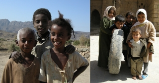 Kinder im Jemen - "Kalam, Kalam" / "Kugeschreiber, Kugelschreiber"